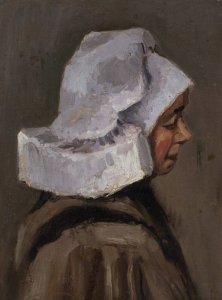 Head of a Peasant Woman with White Cap