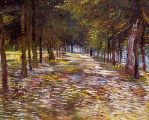 Avenue in the Voyer-d'Argenson Park at Asnieres