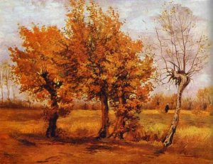 Paysage avec trois arbres 1890