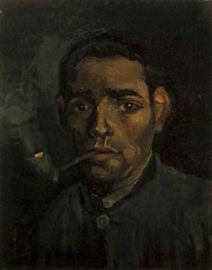 Head Of Young Peasant With Pipe 1884