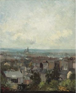 Vue De Paris Aux Environs De Montmartre