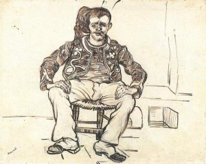 Zouave Sitting, Whole Figure