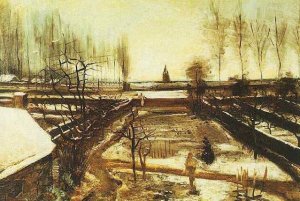 The Parsonage Garden At Nuenen In The Snow