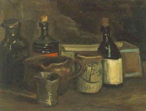 Still Life With Bottles And Earthenware