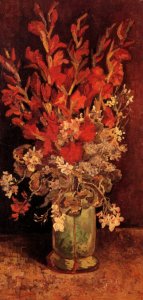 Vase With Gladioli