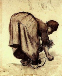 Peasant Woman Bending Over