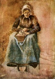 Woman Grinding Coffee