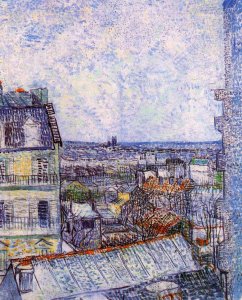 View of Paris from Vincent's Room in the Rue Lepic