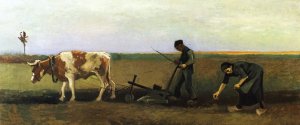 Ploughman with Woman Planting Potatoes