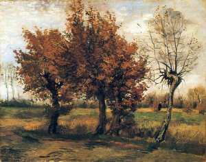 Autumn Landscape with Four Trees