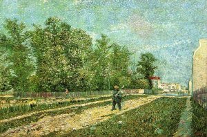 Man with Spade in a Suburb of Paris