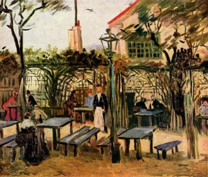 Garden restaurant on Montmartre (La Guinguette)