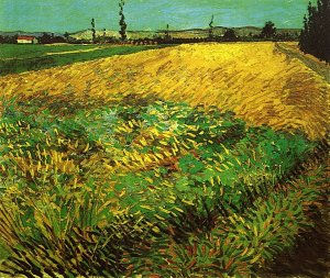 Wheat Field with the Alpilles Foothills in the Background 2