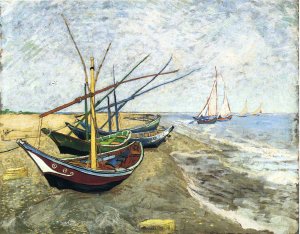 Fishing Boats On The Beach At Saintes Maries