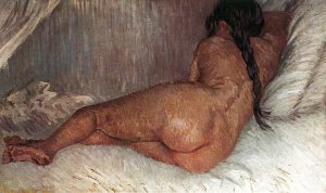 Nude Woman Reclining Seen From The Back