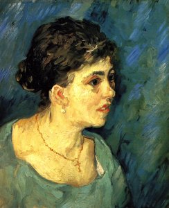 Portrait Of Woman In Blue