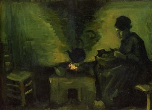 Peasant Woman by the Fireplace 2