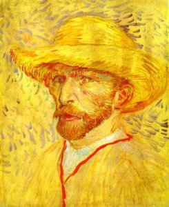 Autoportrait au chapeau de paille 1 1887