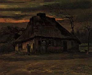 Cottage At Nightfall 1885