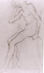 Seated Nude after Bargues