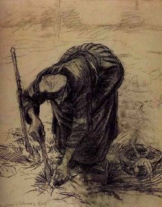 Peasant Woman, Planting Beets 2