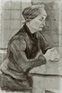 Woman with Folded Hands, Half-Length