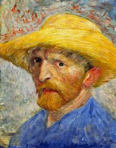 Self Portrait With Straw Hat IV