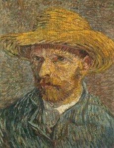 Self Portrait With Straw Hat V