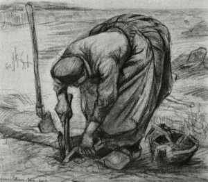 Peasant Woman, Planting Beets