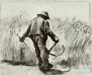 Peasant with Sickle, Seen from the Back 3