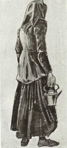 Woman with Kettle, Seen from the Back