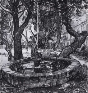 Fountain in the Garden of Saint-Paul Hospital