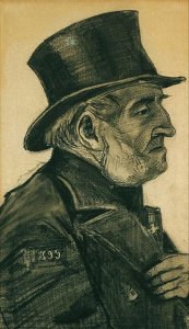 An Almshouse Man in a Top Hat