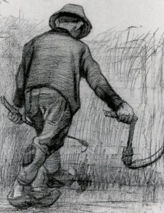 Peasant with Sickle, Seen from the Back 2