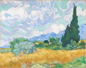 Wheatfield with Cypress I