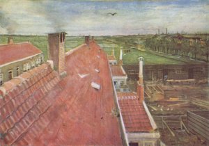 Roofs, view from the window of van Gogh's studio