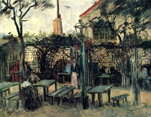 Terrace of a Cafe on Montmartre (La Guinguette) in Montmartre