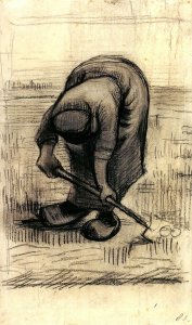 Peasant Woman Lifting Potatoes 2