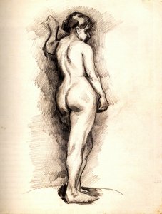 Standing Female Nude Seen from the Back 2