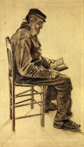 Old Man Reading