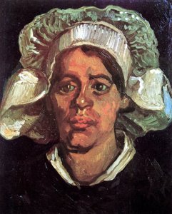 Head Of A Peasant Woman With White Cap IX